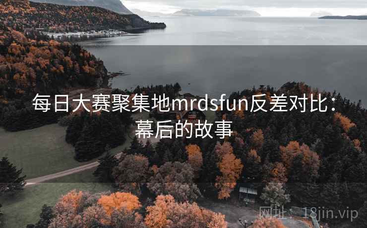 每日大赛聚集地mrdsfun反差对比：幕后的故事