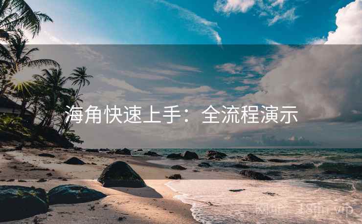 海角快速上手:全流程演示